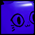 Huge Blue Balloon Cat Regular