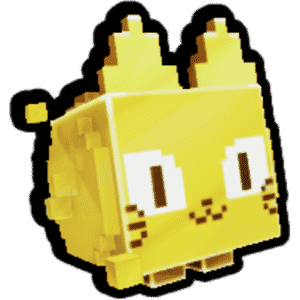 Pixel Cat Golden