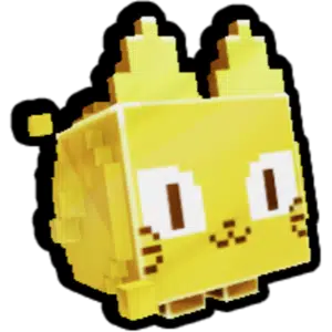 Pixel Cat Golden