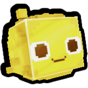 Pixel Pink Slime Golden