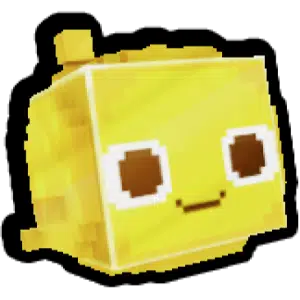 Pixel Pink Slime Golden