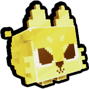 Pixel Wolf Golden