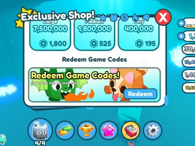 Redeem Game Codes Pet Simulator X