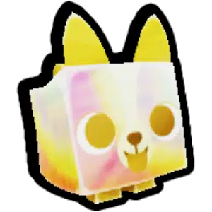 Tie Dye Corgi Golden